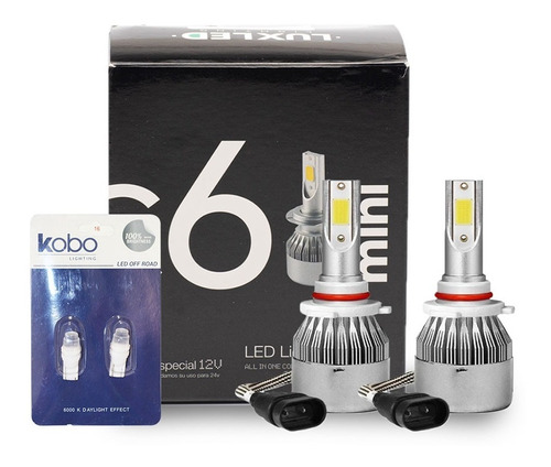 Kit Cree Led H7 H4 H1 9006 H11 6ta Generación + Led T10 Auto