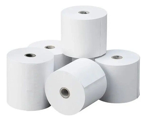 5x Rollo Papel Térmico 80mm X 80m Blanco