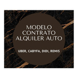 Modelo Contrato Alquiler Auto Uber, Cabyfa, Didi