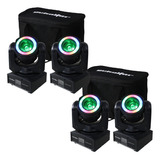 Cabeza Movil Led Beam 1x60w Rgbw + 12pz Smd Rgb Pack 4