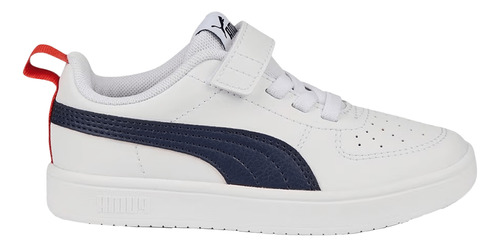 Tenis Puma Casual Rickie Niño Blanco