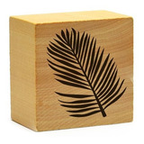 Sello Decorativo Hoja Palmera - 4.7 X 4.7 Cm