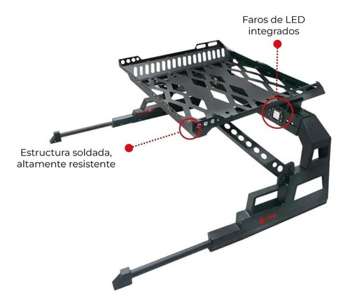 Roll Bar C/canastilla Ranger 2012-2023 Faros Led Integrados