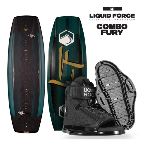 Zonazero Liquid Force Combo Fury Kids Para Wakeboard