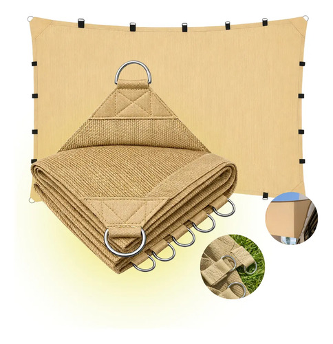 Malla Sombra Reforzada Raschel 4x4m 90%