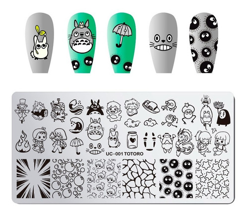 Placa Metálica Stamping Nail Art - Totoro