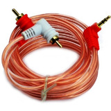 Cable Auxiliar Audio Miniplug 3.5 A 2 Rca Mini Plug Gold