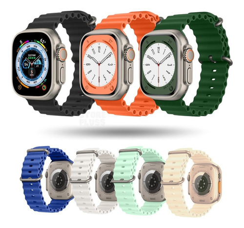 Pulseira Oceano Respirável Para Apple Watch Serie 7,8,9 45mm