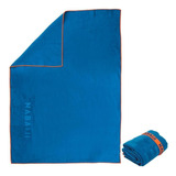 Toalla Microfibra Talla M 60 X 80 Cm. Nabaiji Azul Y Naranja