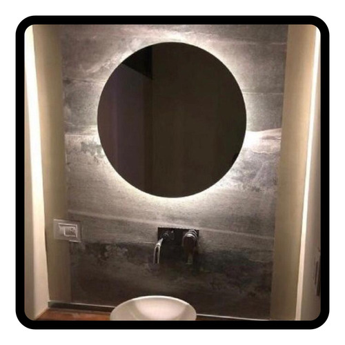 Espejo Retroiluminado Redondo 50cm Diámetro Con Luz Led