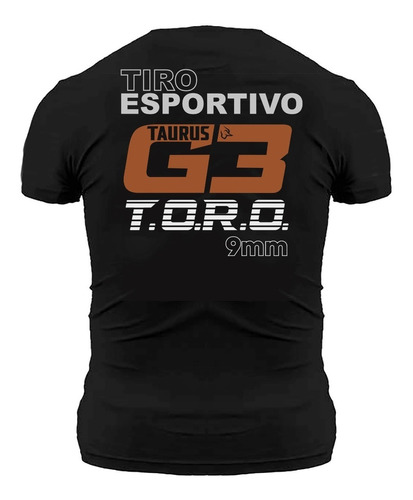 Camiseta  Taurus G3 Toro Tiro Esportivo Com Logo No Peito