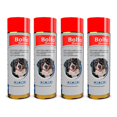 4 Pzs Bolfo Shampoo Antipulgas Piojos Garrapatas Perro Gato | Envío gratis