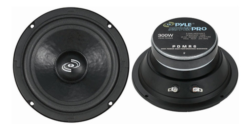 Medios Pyle 6 Pulgadas 300 Watts 150 Watts Rms 8 Ohms