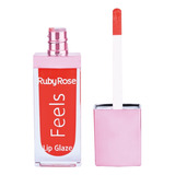 Gloss Lip Glaze Ruby Rose Feels Cor 080 7,2ml