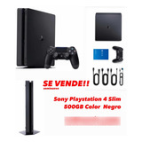 Sony Playstation 4 Slim500gb Color Negro