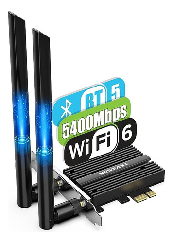 Tarjeta Pcie Wifi Axe5400 Wifi 6e Pcie Para Escritorio Bluet