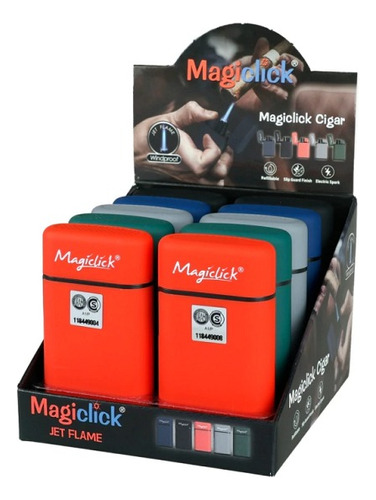 Encendedor Magiclick Jet Flame Solido + Gas Claer 400