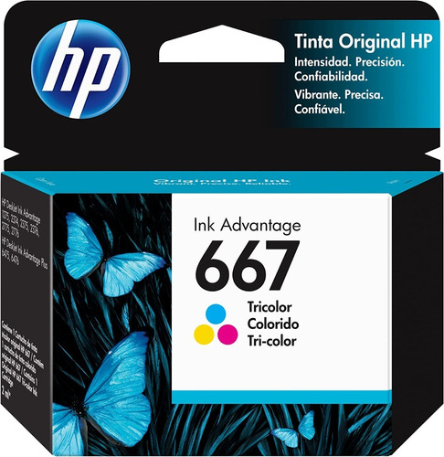 Cartucho De Tinta Hp 667 Ink Advantage Original