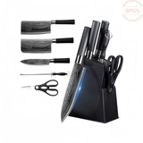 6 Pcs Juego Cocina Cuchillo De Acero Inoxidable Para Chef