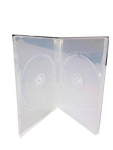 Estuche Doble Transparente Dvd 14mm Leer Descripción  100 Pz