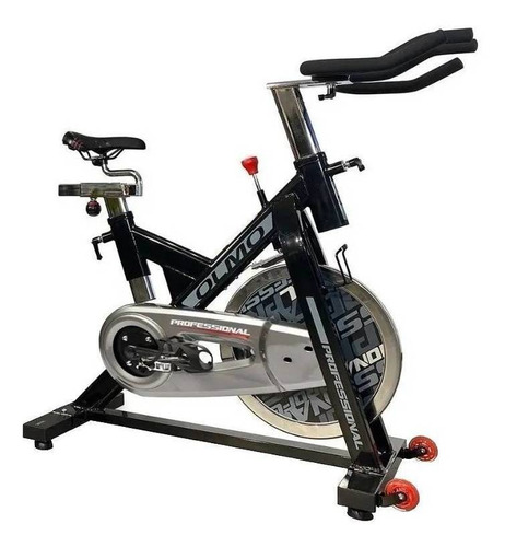 Bicicleta Fija Olmo Fitness 96 Tradicional Color Negro Y Plata