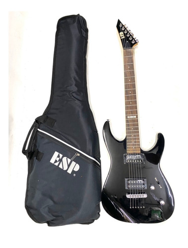 Guitarra Esp Ltd M-10 Black Com Semi Case Novo E Original