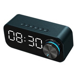 Led Reloj Alarma Bluetooth 5.0 Estéreo Temporizador Usb
