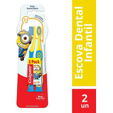 Escova Dental Infantil Extramacia Minions Colgate Pack 2 Un