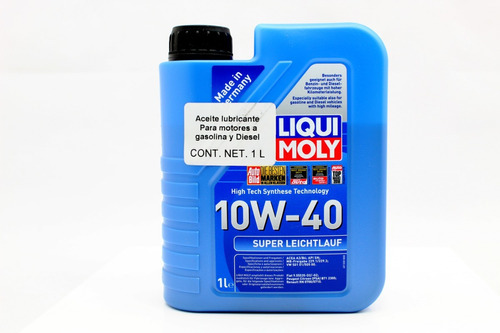 Aceite Sintetico Super Leichtlauf Sae 10w-40 Liqui Moly 1l