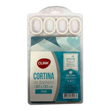 Cortina Banheiro Plástico Eva 1,80 X 1,80m Com Ganchos