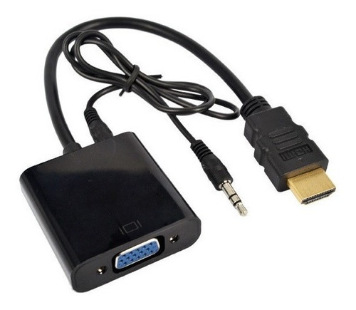 Convertidor De Hdmi A Vga Con Audio 