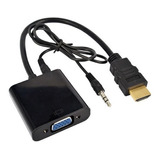 Convertidor De Hdmi A Vga Con Audio 