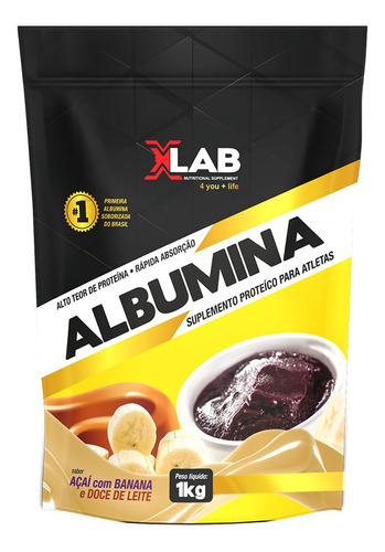 Albumina - 1kg Xlab Vários Sabores 100% Original - Gourmet 