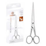 Tesoura Cabelo 18cm Fio Laser Mundial Original 7 Bronze