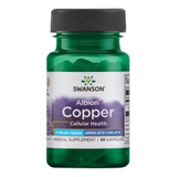 Copper Cobre Quelado Albion 60 Cap 2mg Envio Gratis