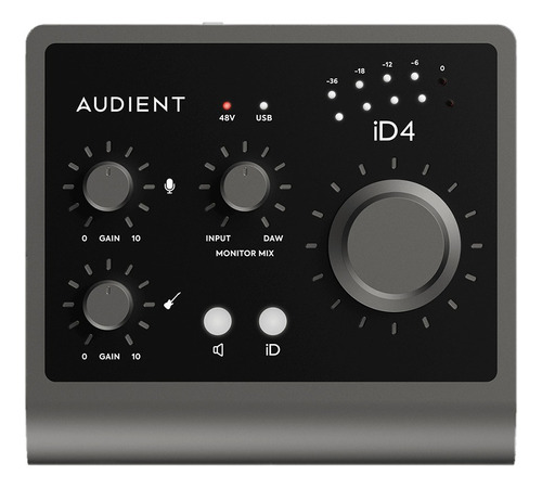 Interfaz De Audio Audient Id4 220v Negra 2.ª  Gen