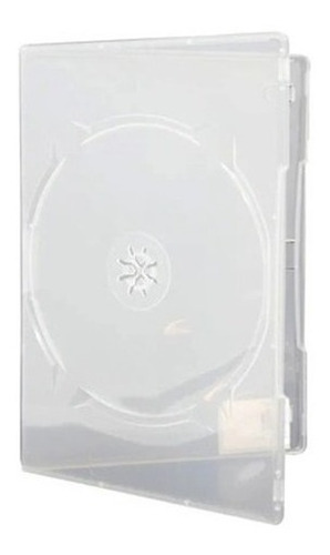 100 Estojos Capas Caixa Box Slim Dvd Amaray Transparente 7mm