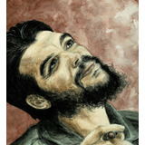 Pintura Che Guevara Retrato Acuarela Arte Cuadro Original