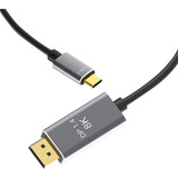 Cabo Usb Tipo C Para Displayport 4k 144hz E 8k Thunderbolt 3