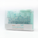 Miniso Set De Botellas Para Viaje De Plástico Transparentes 