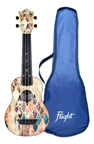 Flight Tus-40 Granada Ukelele Soprano Con Funda Envio Gratis