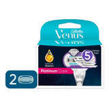 Cartuchos Para Máquina De Afeitar Gillette Venus Platinum Care 2 Cartuchos