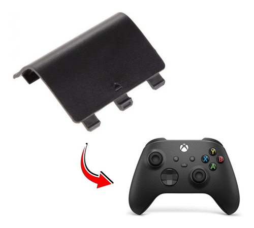 Tapa Para Portapilas Control Xbox One Series S Negra