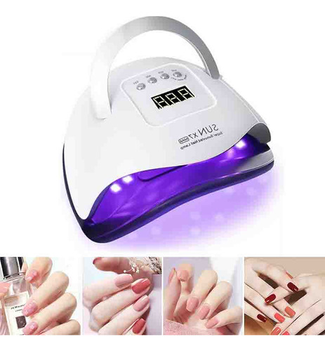 Lampara Para Uñas 180w Lámpara Uv Led Para Secado Gel Uñas