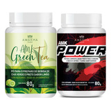 Combo Nutracêuticos Seca Barriga - Amk Green Tea E Amk Power