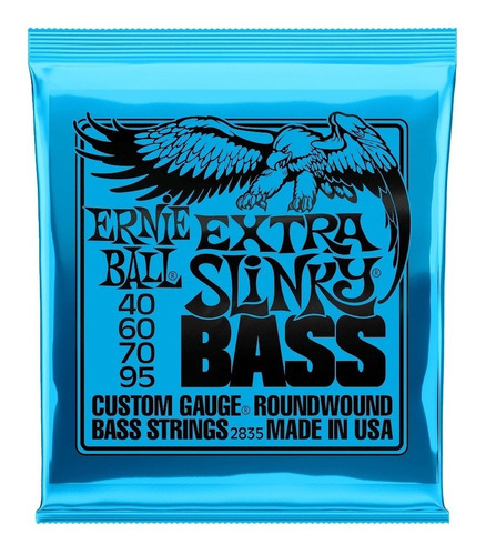 Encordado Ernie Ball Bajo Eléctrico 4 Cuerdas Eb2835 040-095