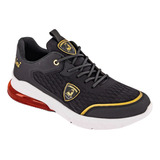 Tenis Lamborghini Negro Casual Valvula 2289 Original