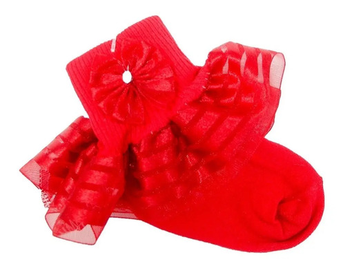 Set 3 Calcetas Con Olanes Para Niña Bebe A 9 Años Alondra U
