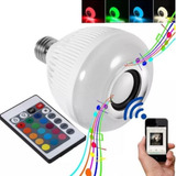 Lampada Musical Bivolt Led Controle Remoto Bluetooh