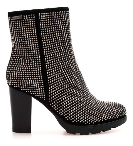 Botinetas Botas Lady Stork Fausta Brillos Cierre Urbanas